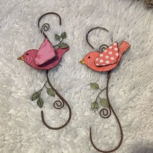 Bird Feeder S Hook With Pink Bird Be Spring make offer farmhouse HG72